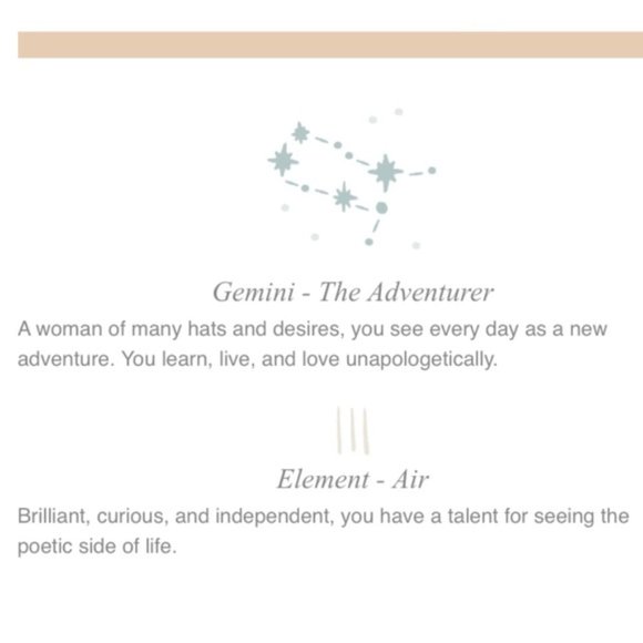 Gemini Bohemian Zodiac Astrology Charm Necklace - Picture 5 of 14